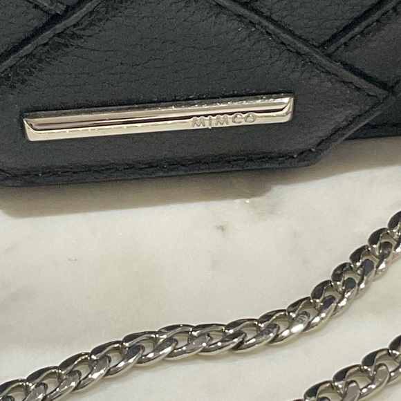 NWOT Mimco trinity clutch - black snake emboss - Picture 4 of 10